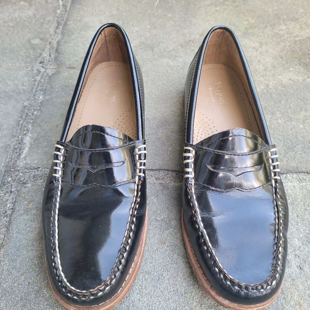 Bass Weejuns Whitney Patent Leather Penny Loafers